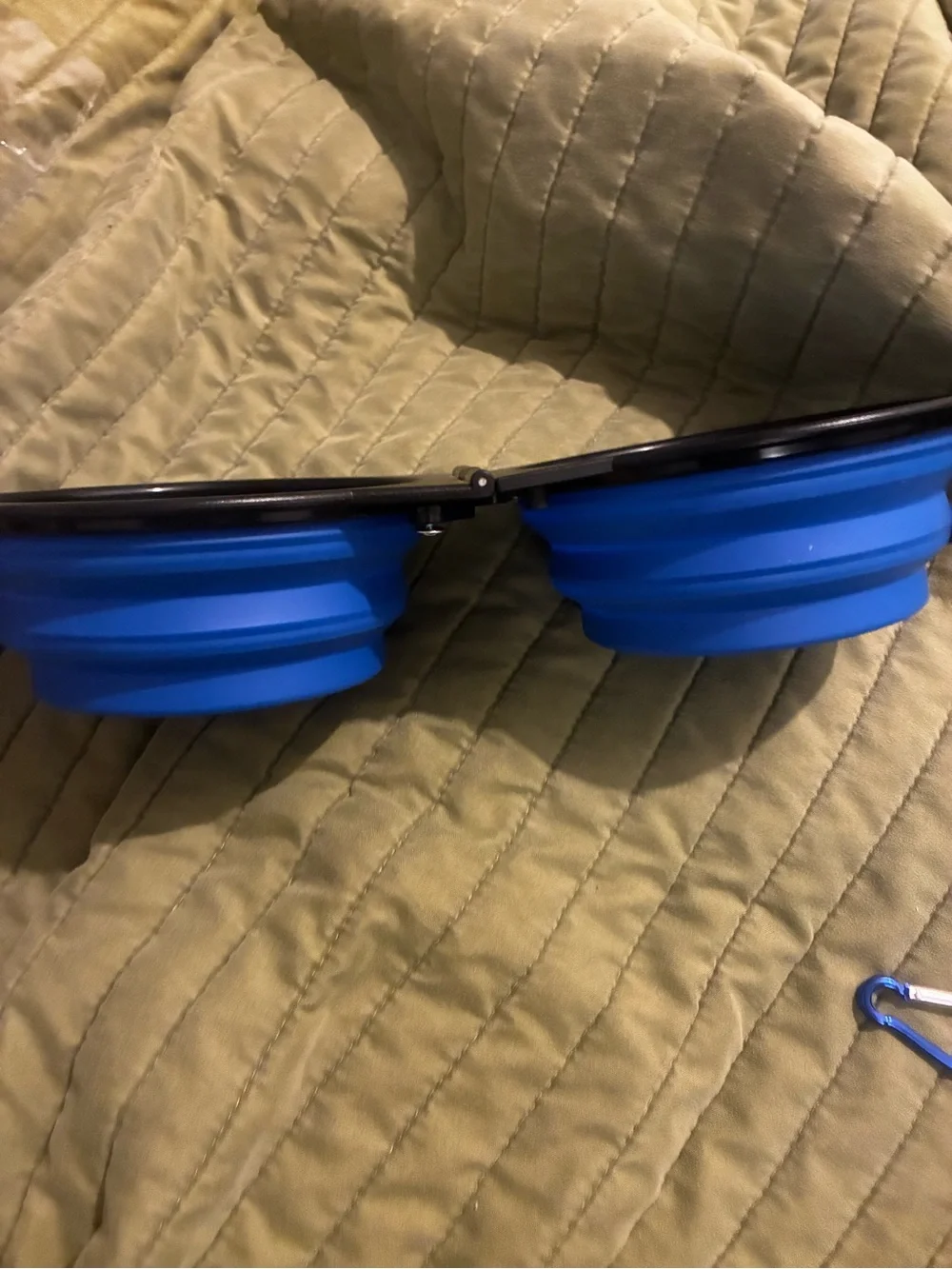 💰5/$10 NWT Collapsible Silicone Travel Bowl - Blue